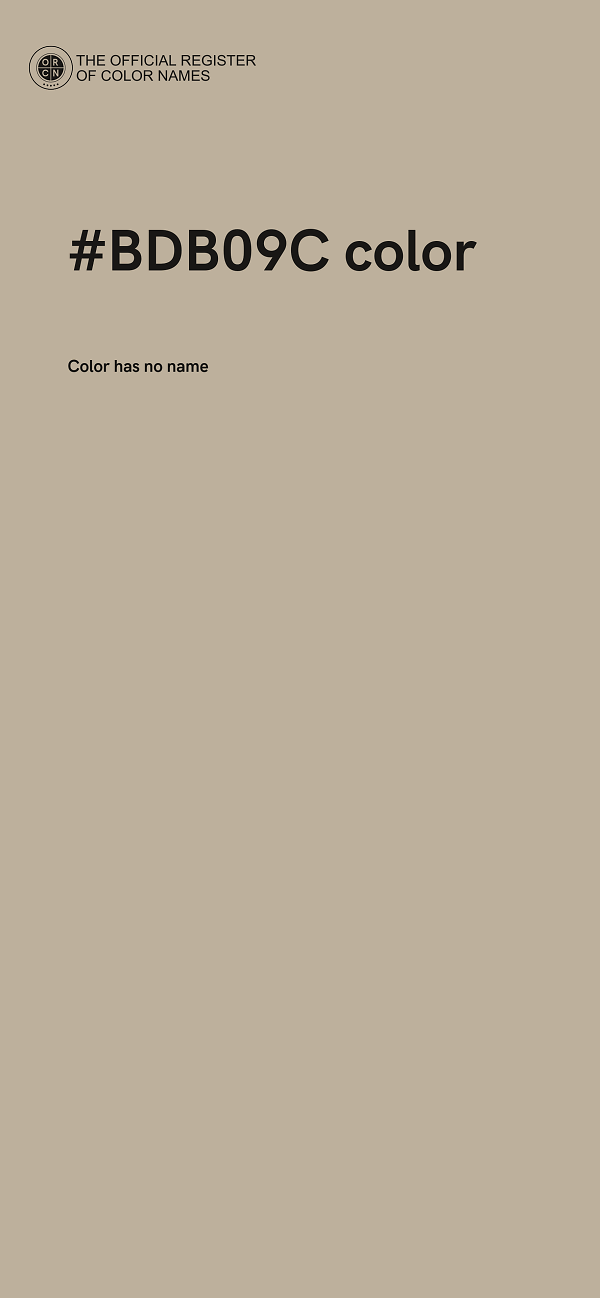 #BDB09C color image
