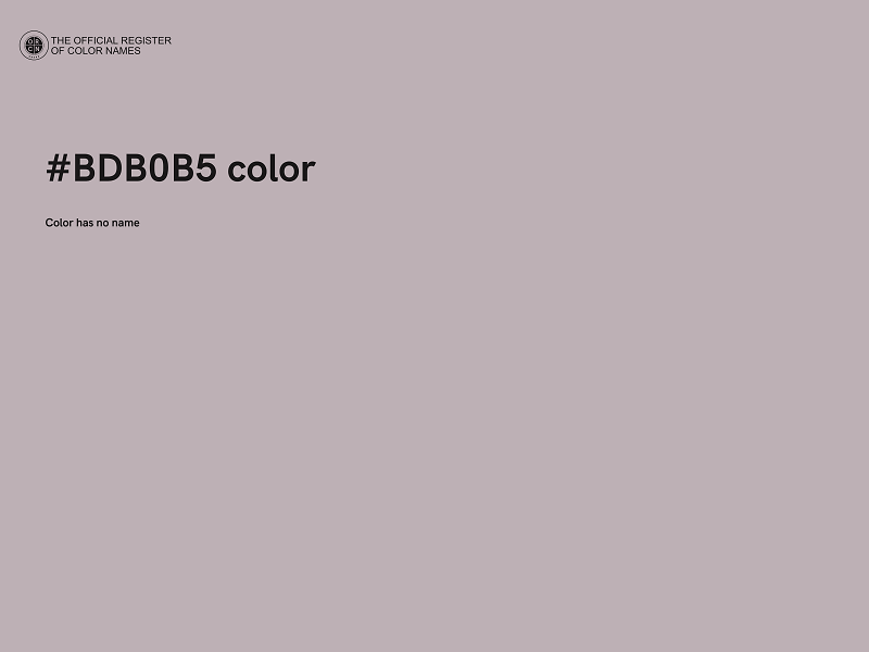 #BDB0B5 color image