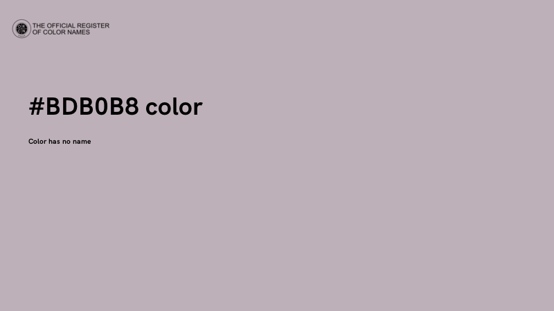 #BDB0B8 color image