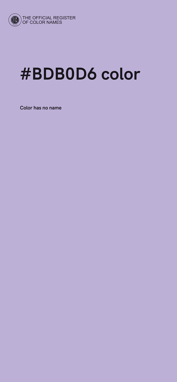 #BDB0D6 color image