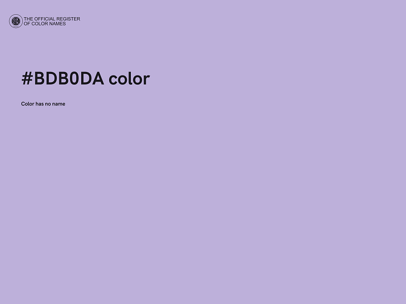 #BDB0DA color image