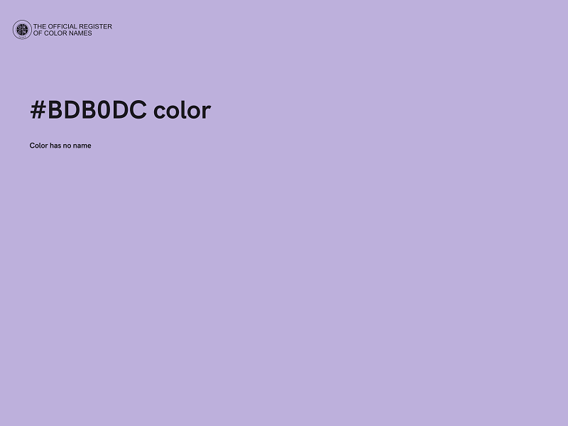 #BDB0DC color image