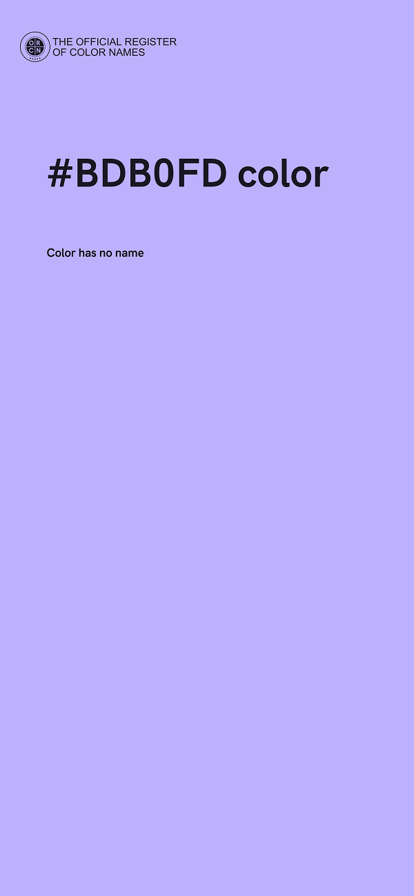 #BDB0FD color image
