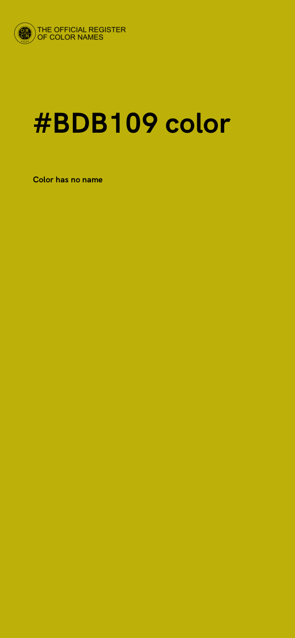 #BDB109 color image