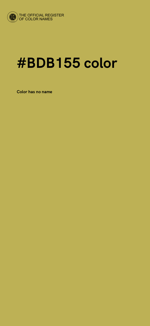 #BDB155 color image
