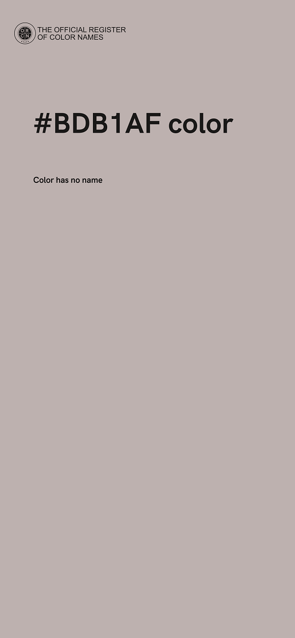 #BDB1AF color image