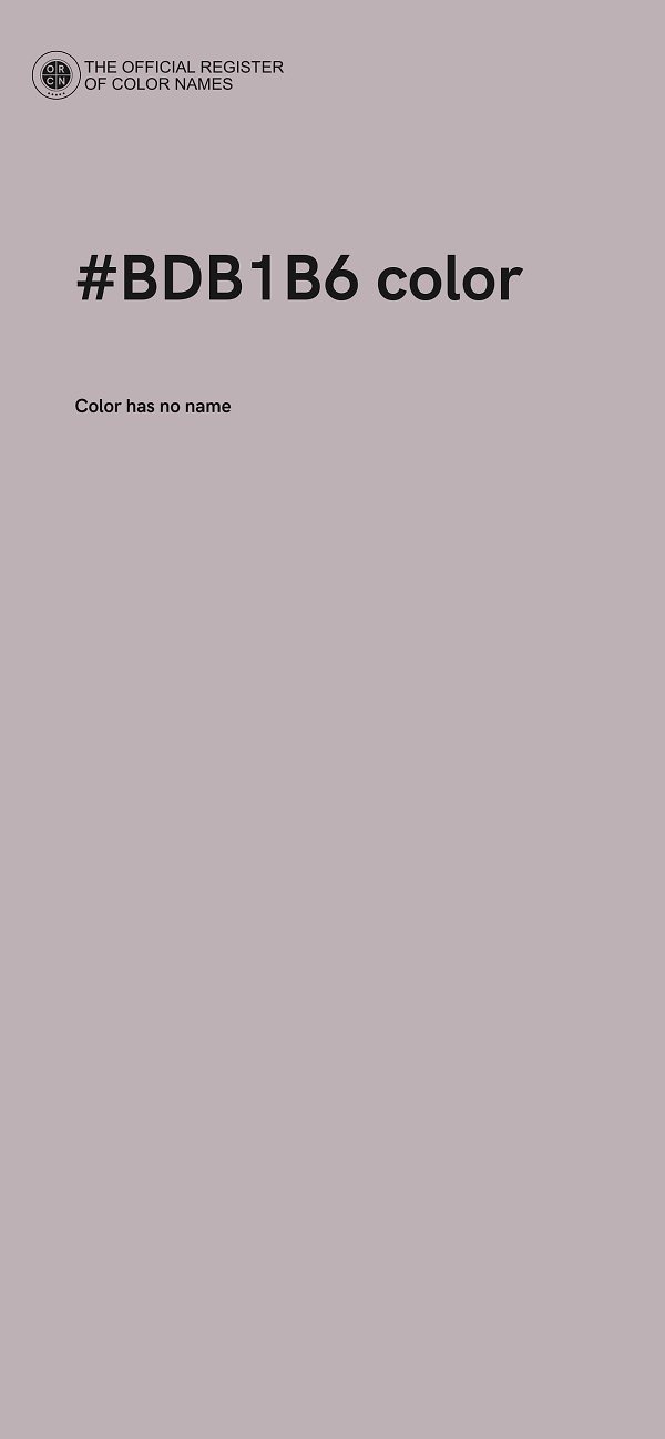 #BDB1B6 color image