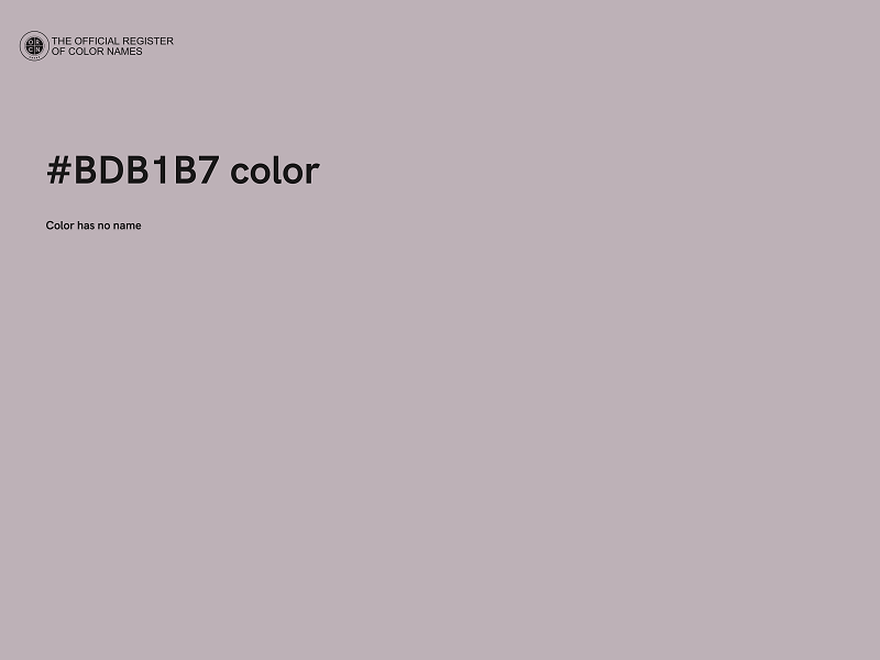 #BDB1B7 color image