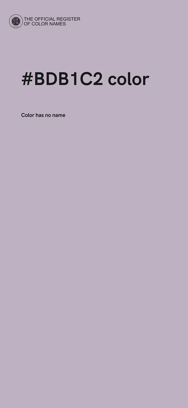#BDB1C2 color image