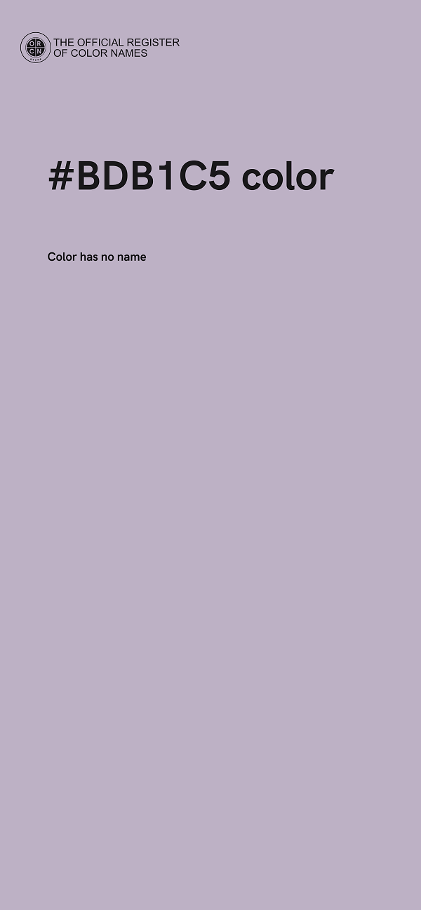 #BDB1C5 color image
