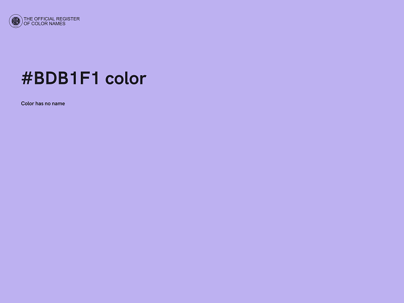 #BDB1F1 color image