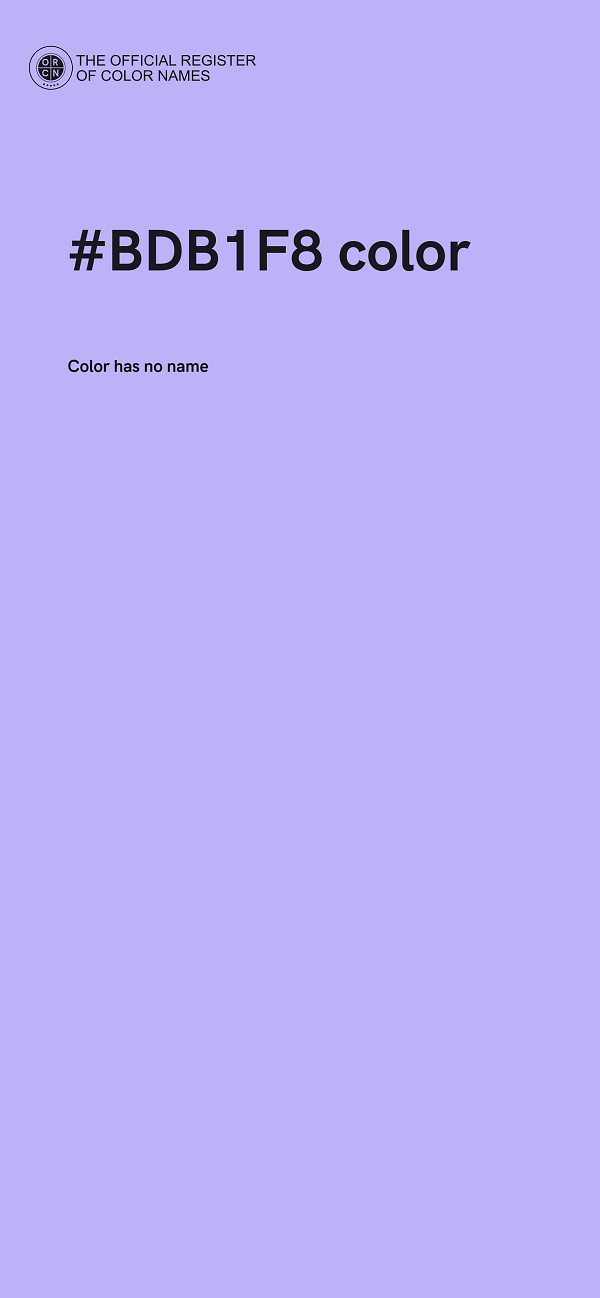 #BDB1F8 color image