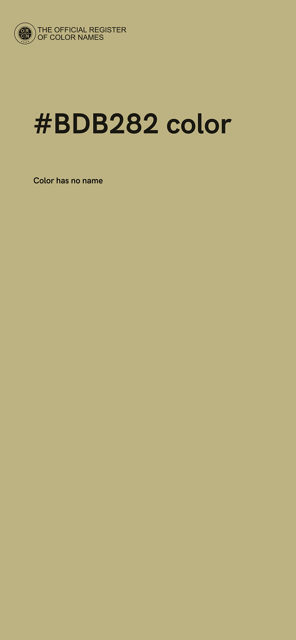 #BDB282 color image