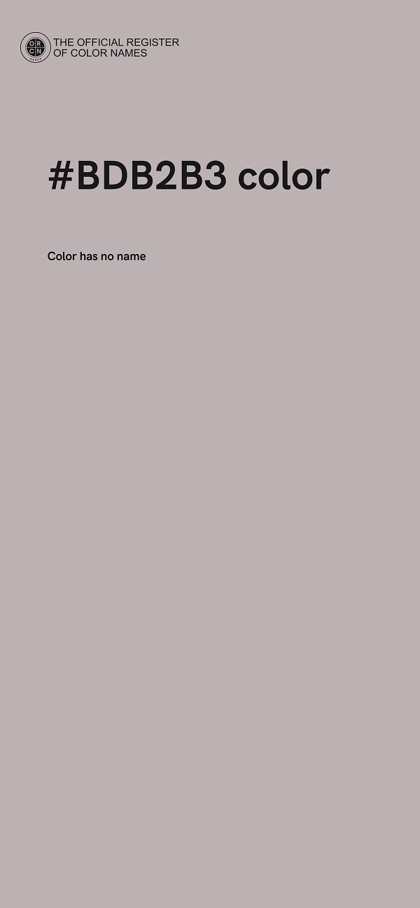 #BDB2B3 color image