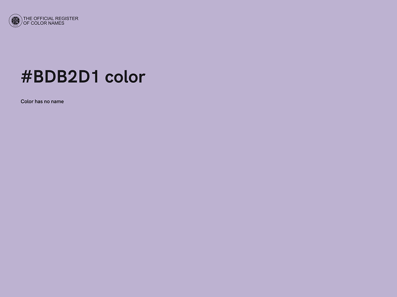 #BDB2D1 color image