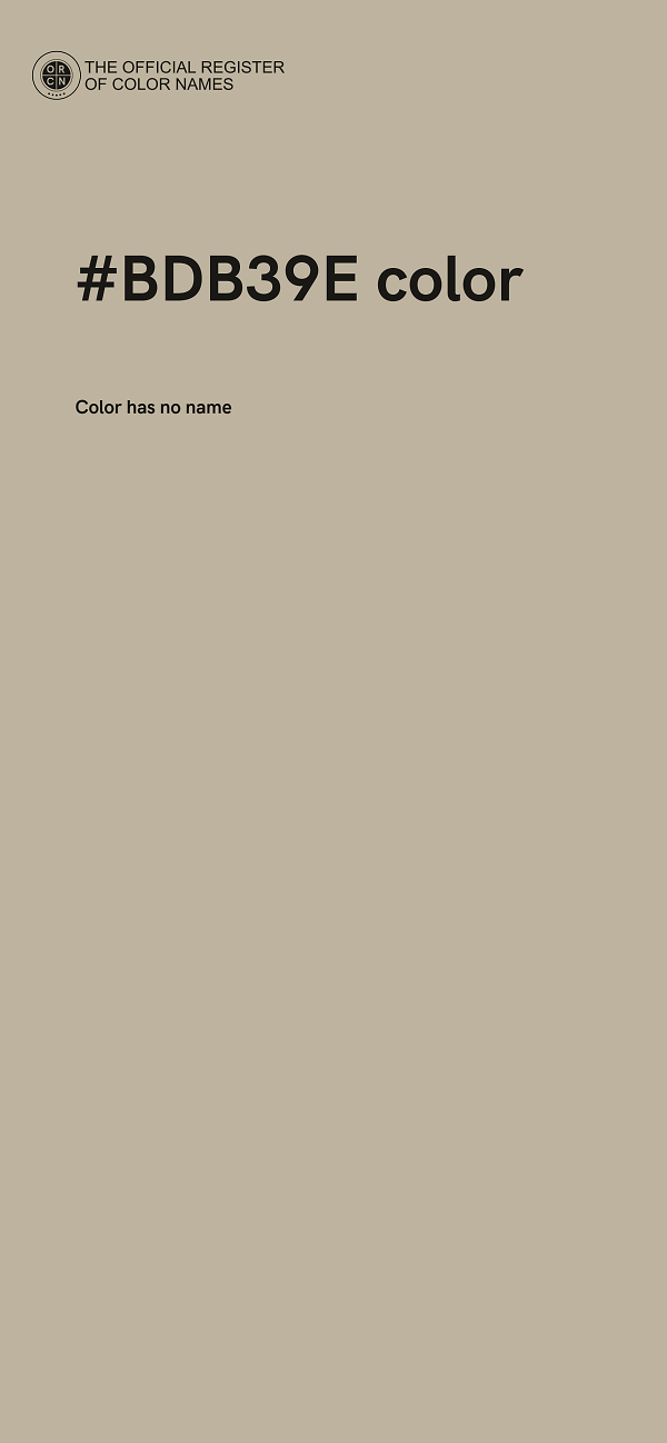 #BDB39E color image