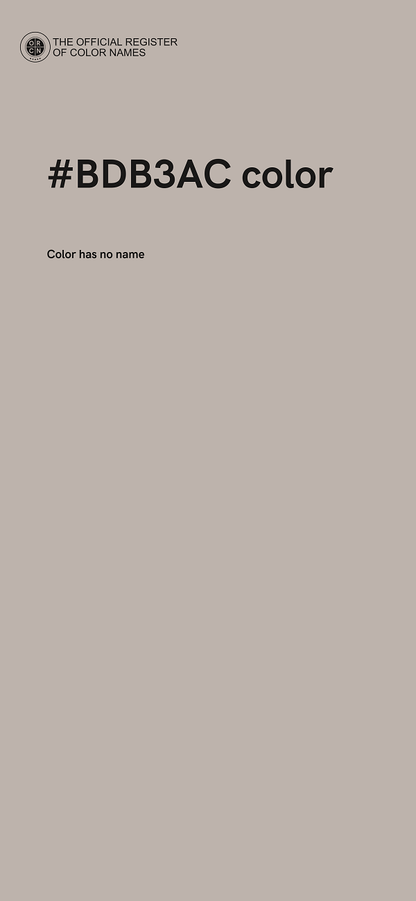 #BDB3AC color image