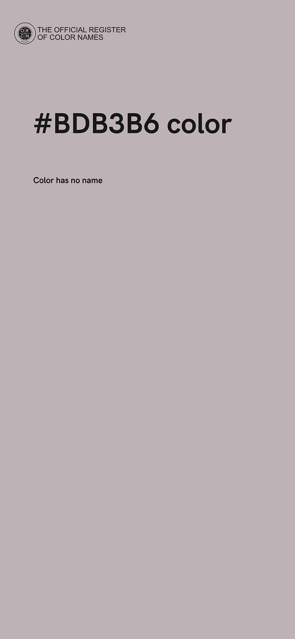 #BDB3B6 color image