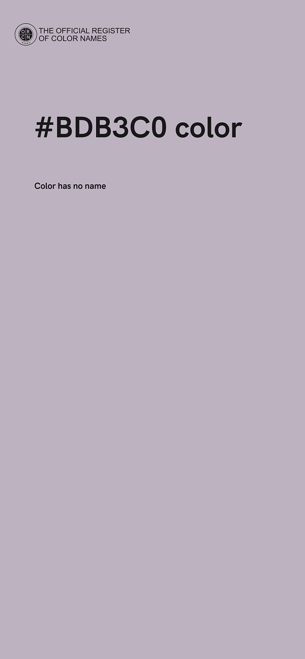 #BDB3C0 color image