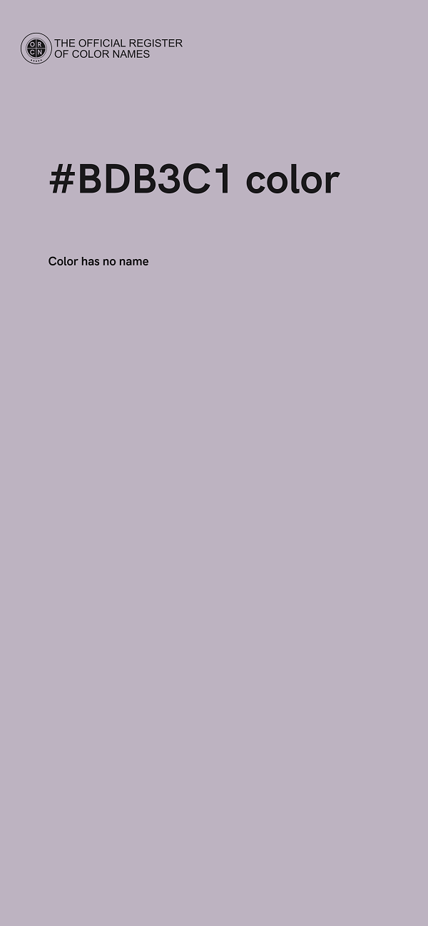 #BDB3C1 color image