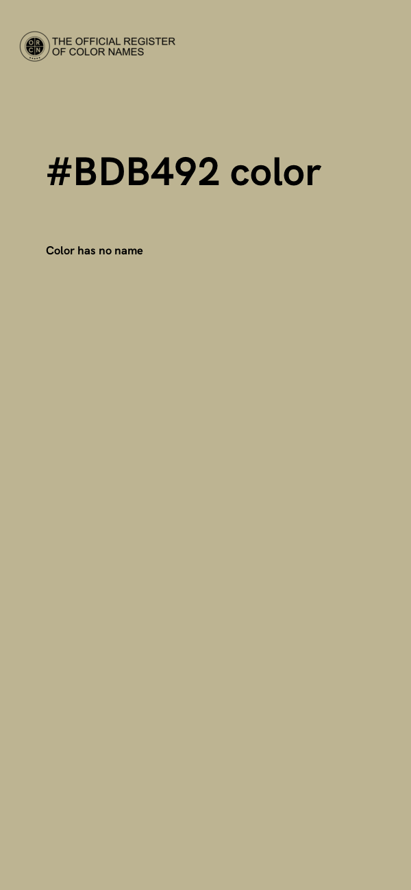 #BDB492 color image