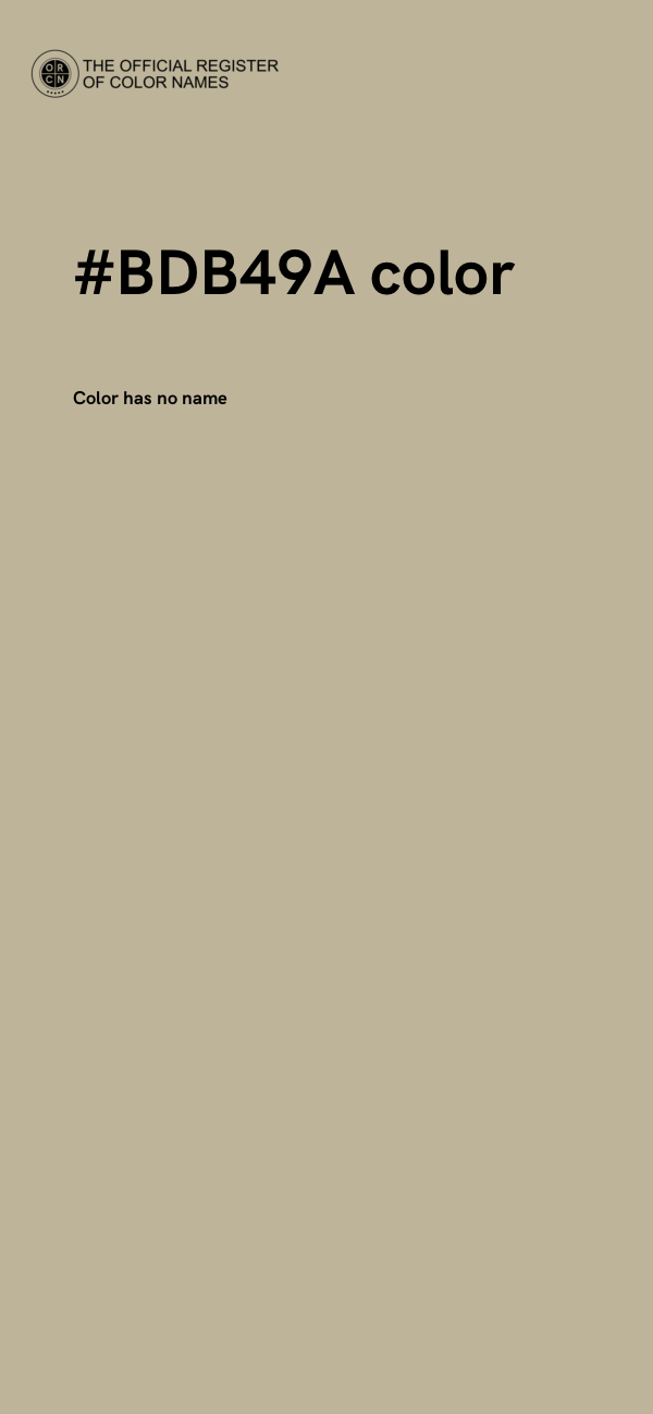 #BDB49A color image