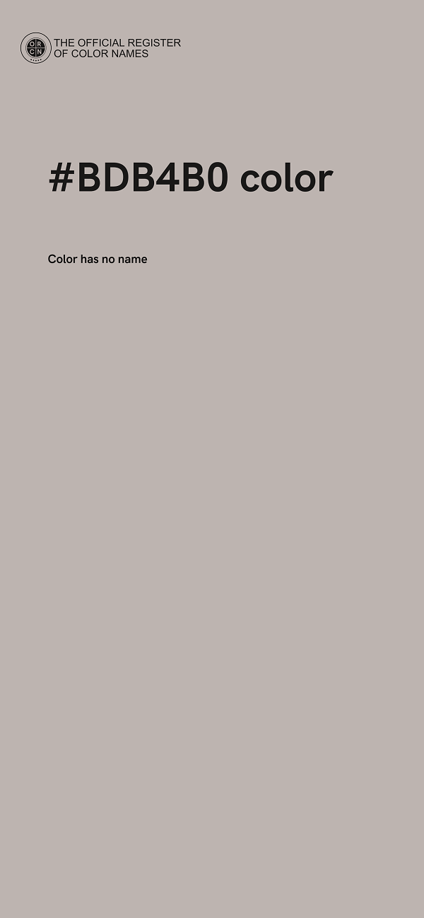 #BDB4B0 color image