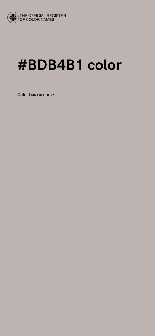 #BDB4B1 color image