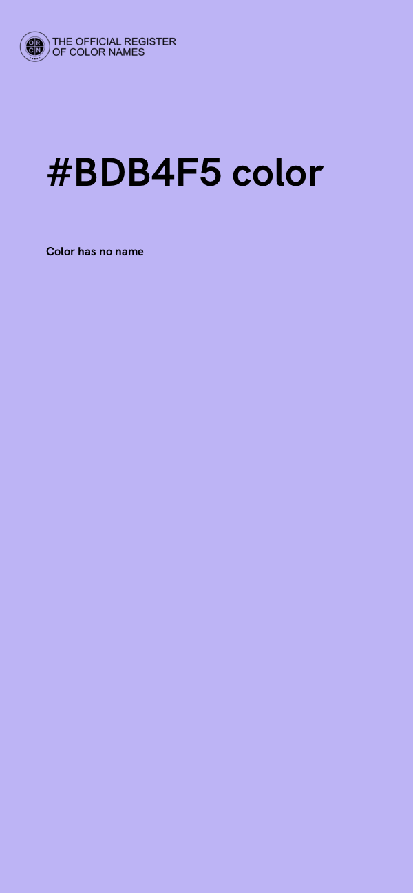 #BDB4F5 color image