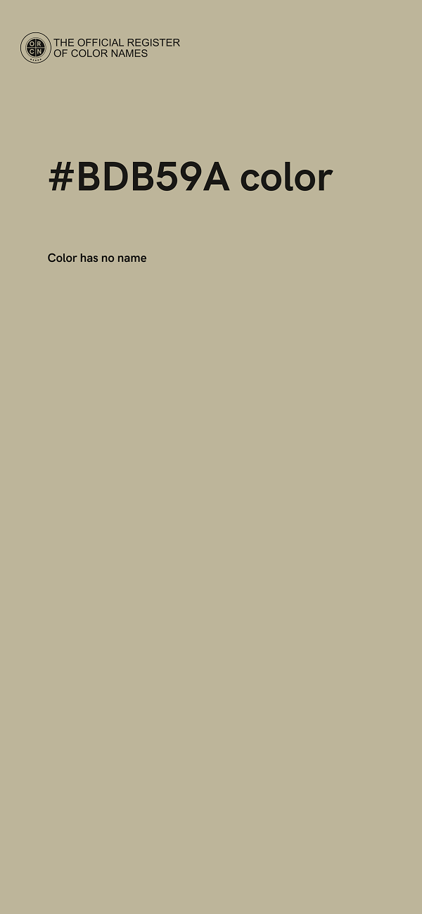 #BDB59A color image