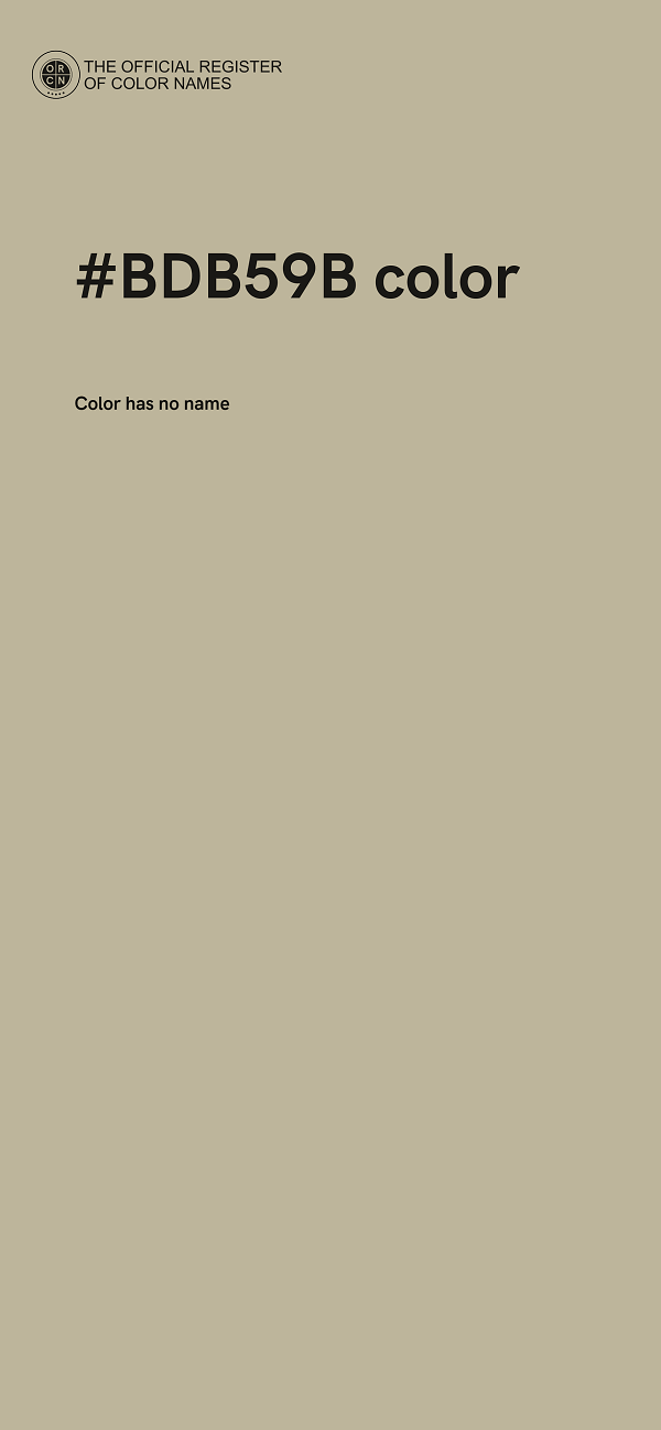 #BDB59B color image
