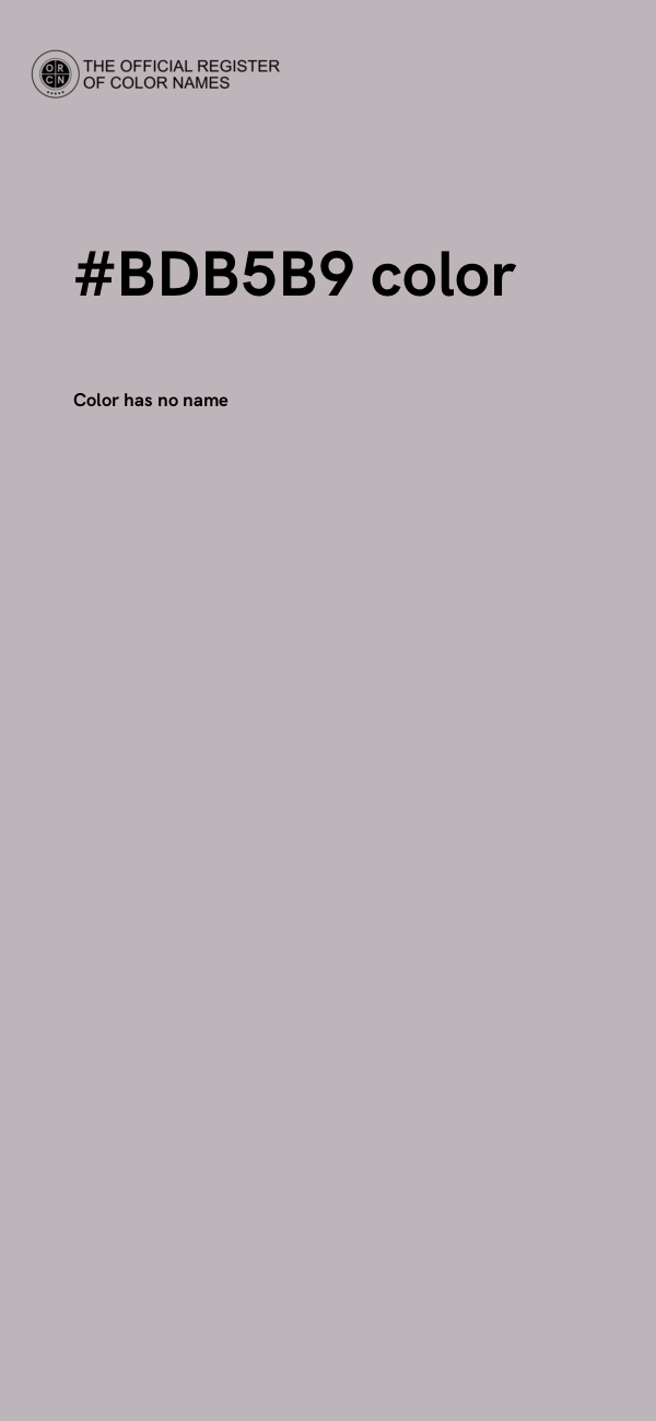 #BDB5B9 color image