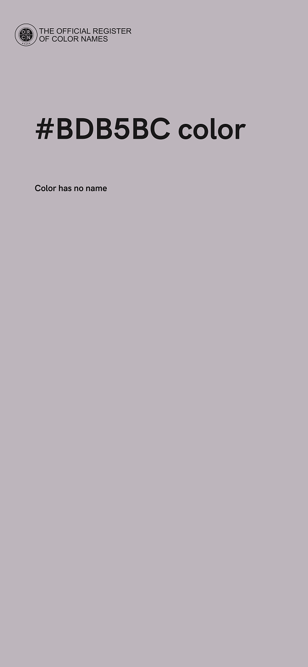 #BDB5BC color image