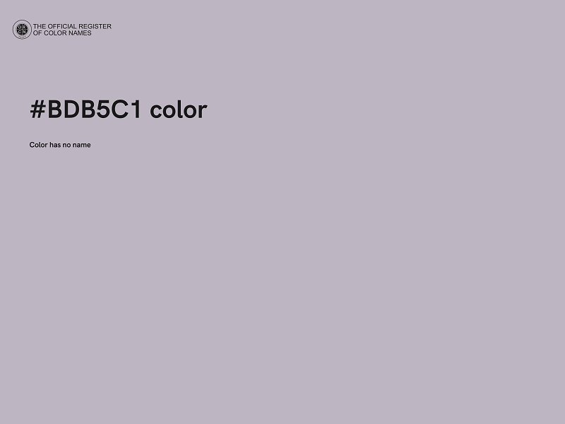 #BDB5C1 color image