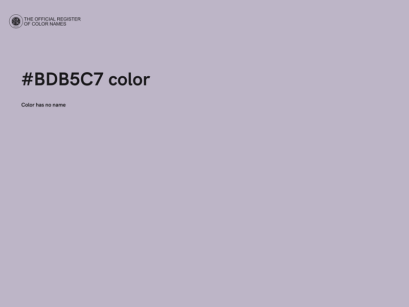 #BDB5C7 color image