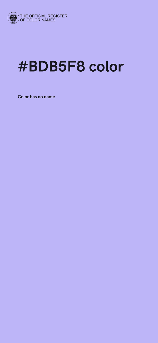 #BDB5F8 color image
