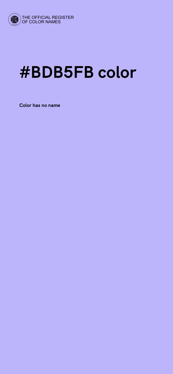 #BDB5FB color image