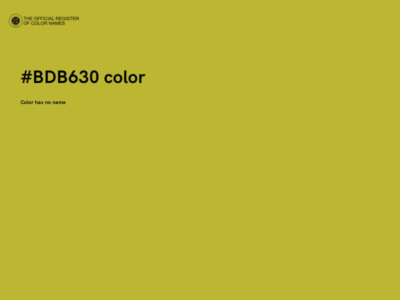 #BDB630 color image