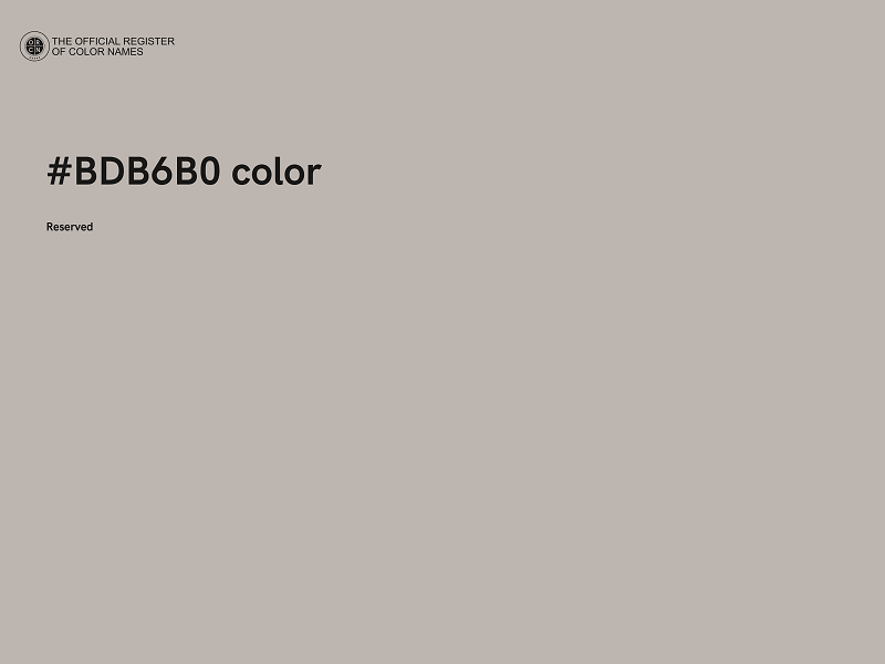 #BDB6B0 color image