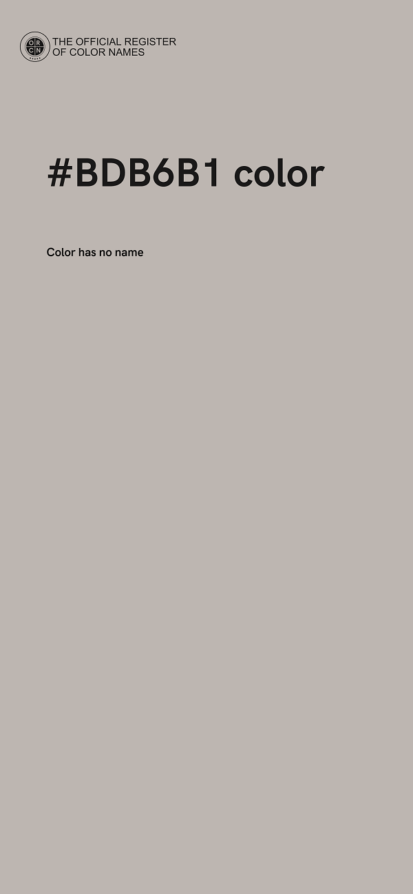 #BDB6B1 color image