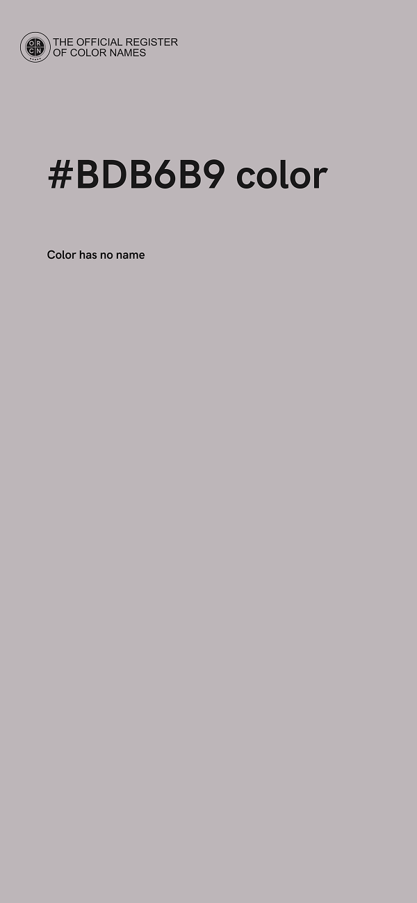 #BDB6B9 color image