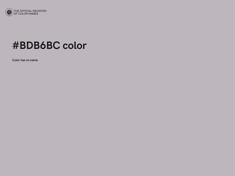 #BDB6BC color image