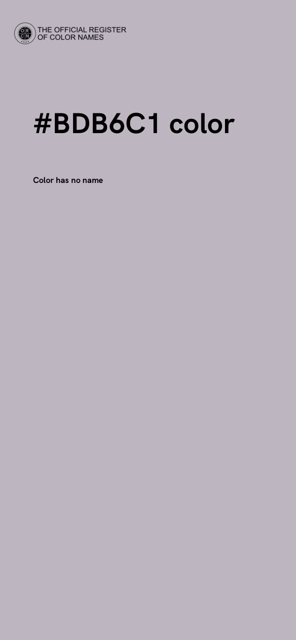 #BDB6C1 color image