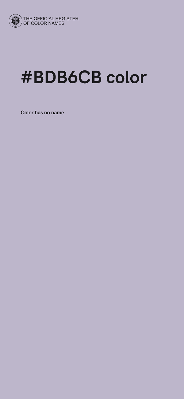 #BDB6CB color image