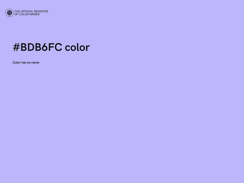 #BDB6FC color image