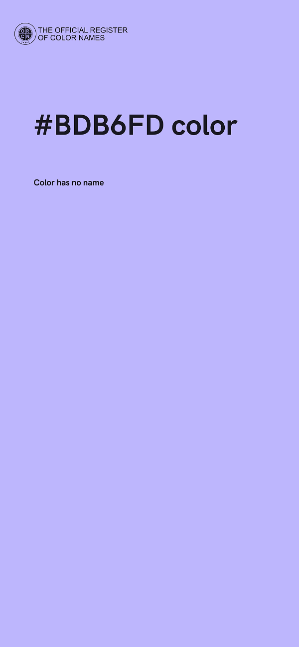 #BDB6FD color image