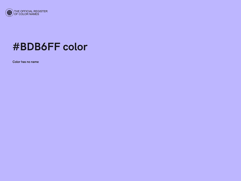 #BDB6FF color image