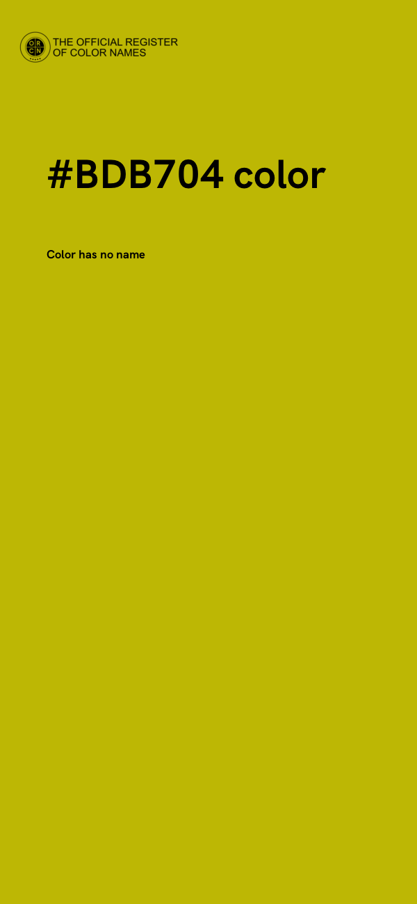 #BDB704 color image