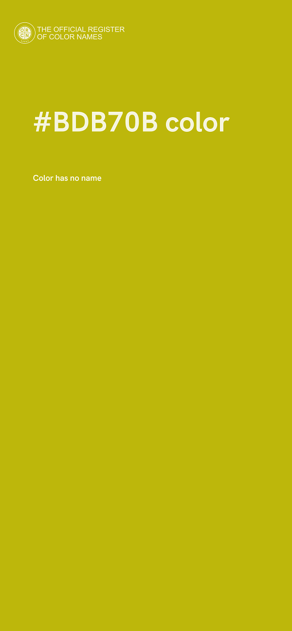 #BDB70B color image