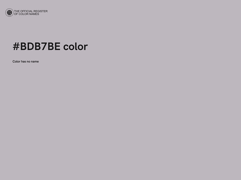 #BDB7BE color image